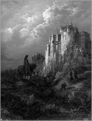 Gustave Doré's illustration of Camelot from “Idylls of the King”, 1868.