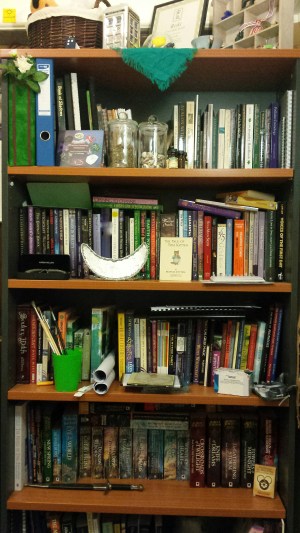 My bookshelf in it's current form.